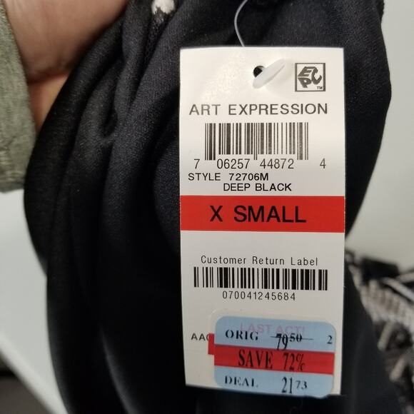 NWT Alfani Deep Black Dressy Tank Top Size XS - Picture 5 of 7